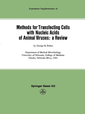 cover image of Methods for Transfecting Cells with Nucleic Acids of Animal Viruses